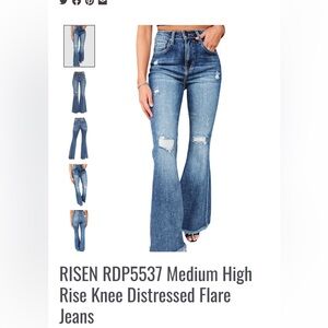 Risen flare jeans